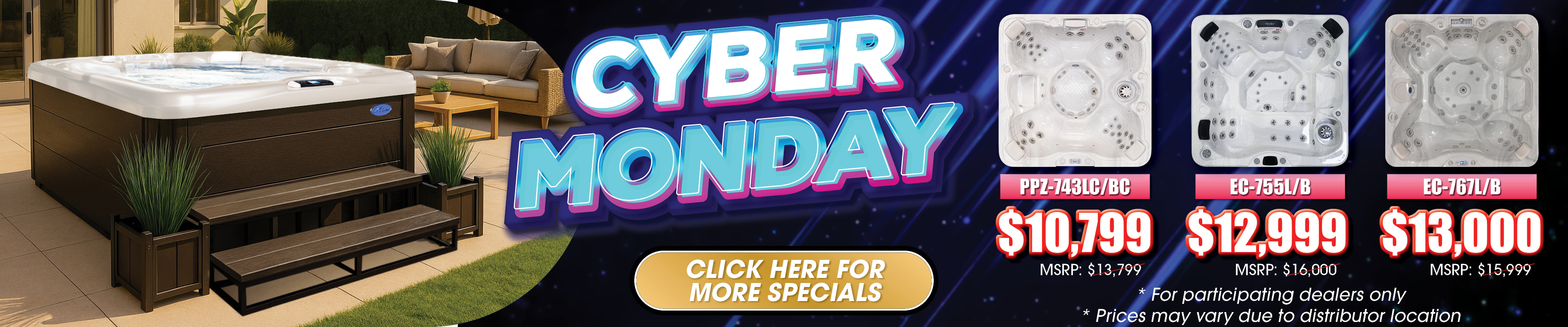 Calspas hot tub being used in a family setting - Harlingen