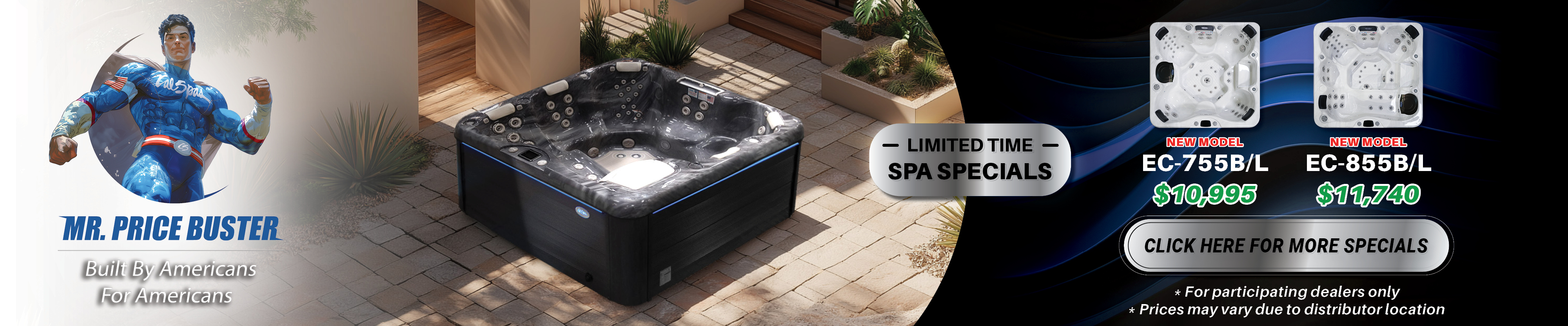 Calspas hot tub being used in a family setting - Harlingen